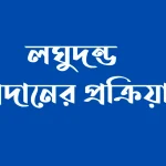 লঘুদন্ড প্রদানের প্রক্রিয়া